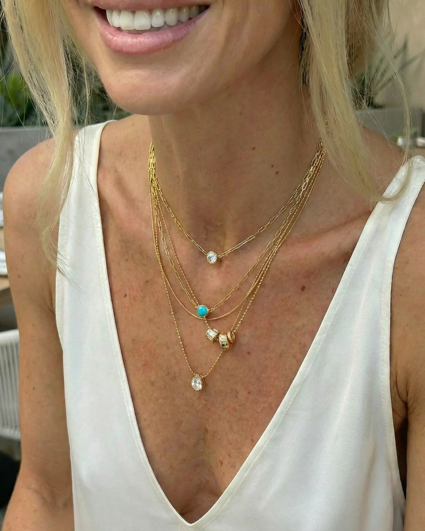 Delicate Rondelle Necklace - Image 3