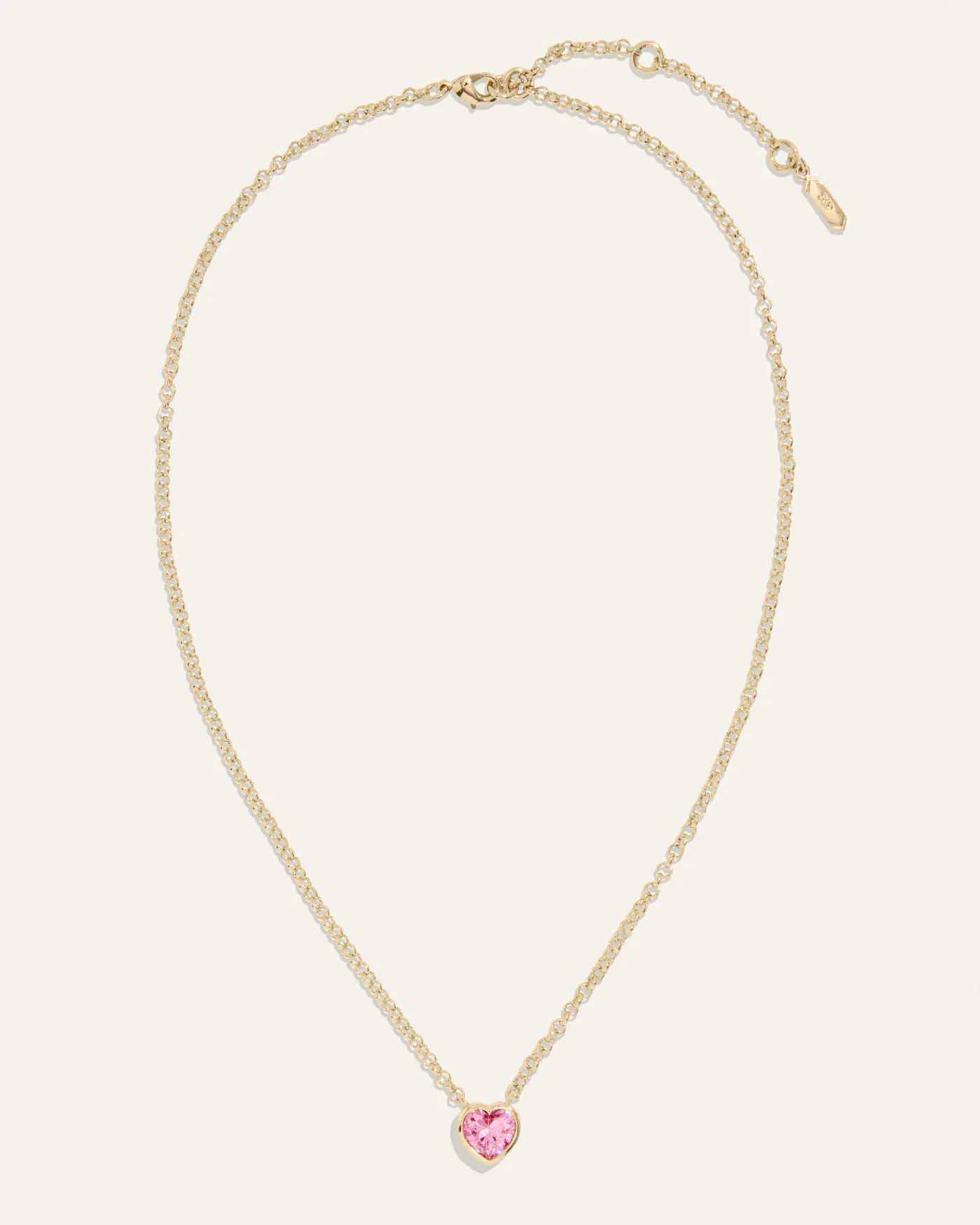 Bezel Heart Necklace - Image 4