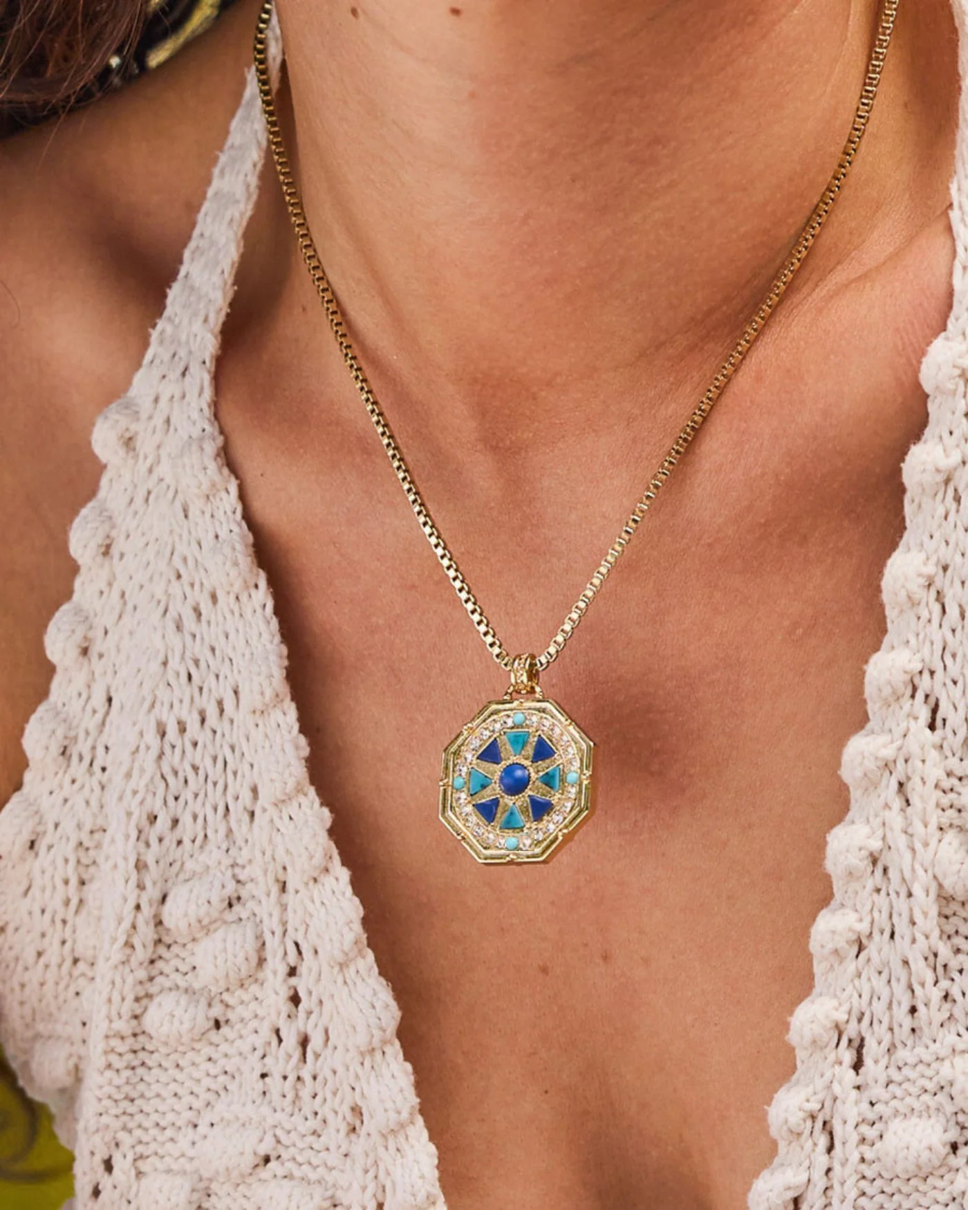 Capri Reversible Pendant Necklace - Image 4