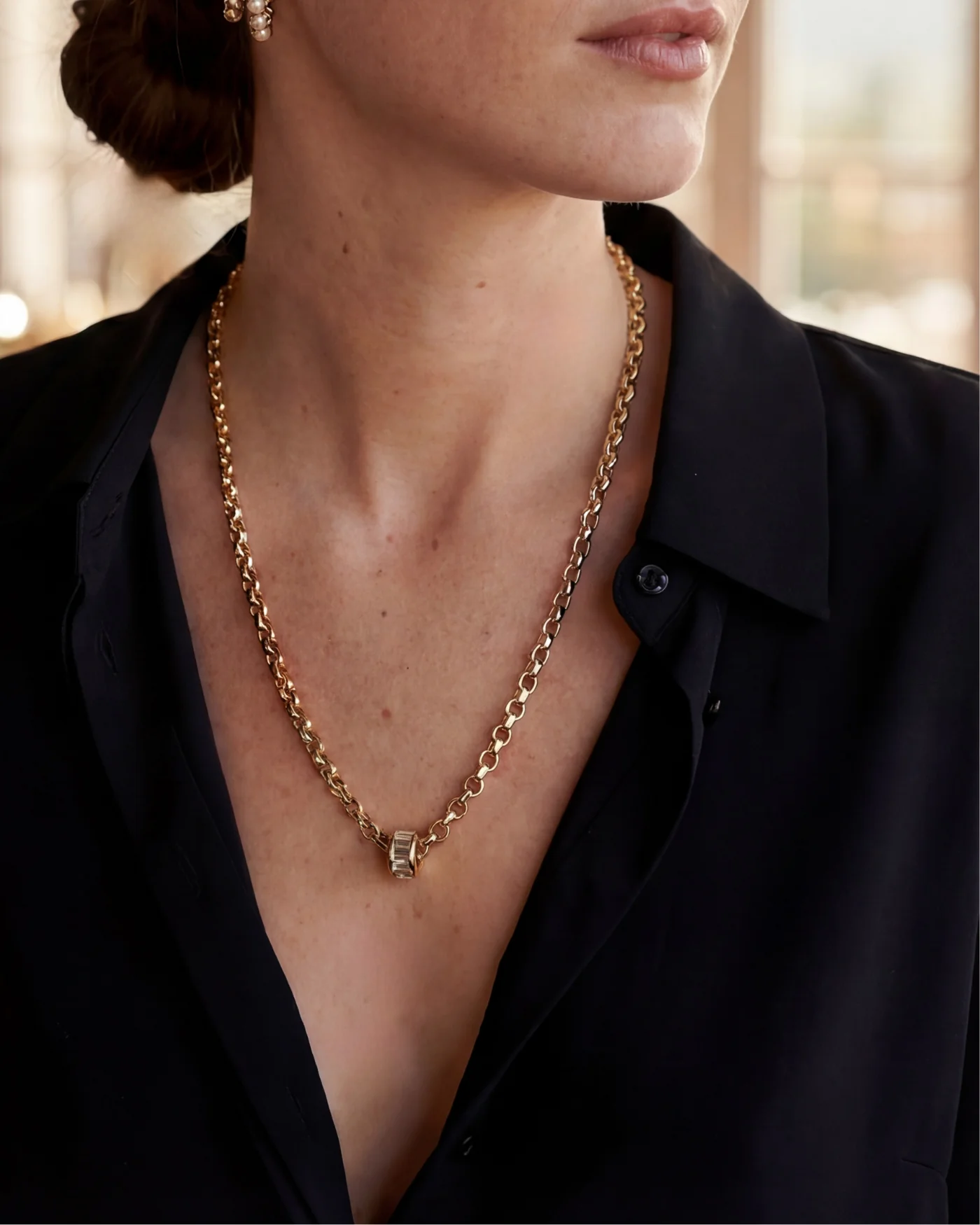 Channel Set Rondelle Charm - Image 3