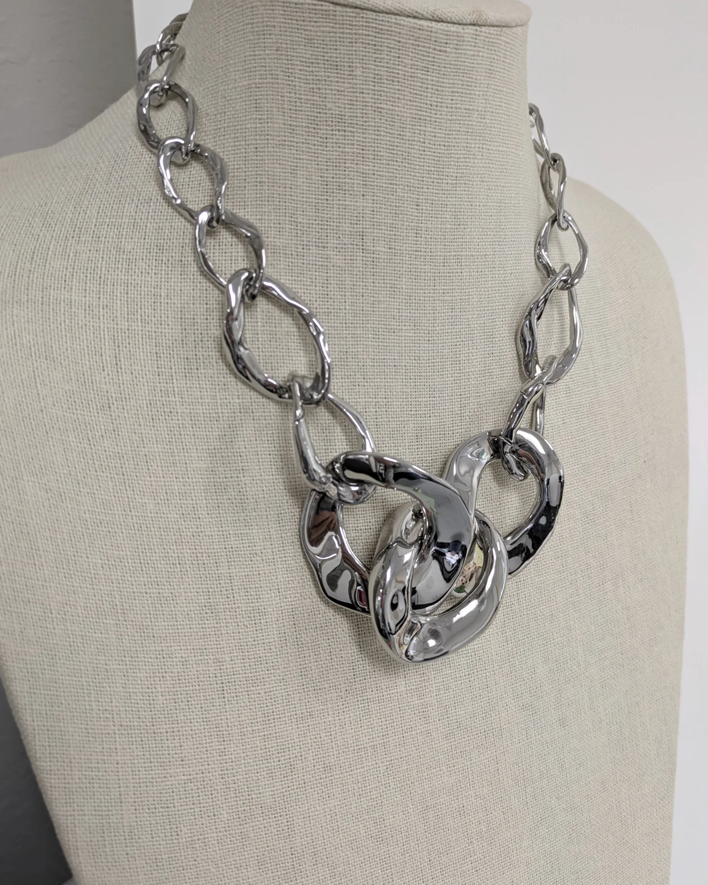 Chunky Chain Statement Necklace - One of a Kind - Image 2