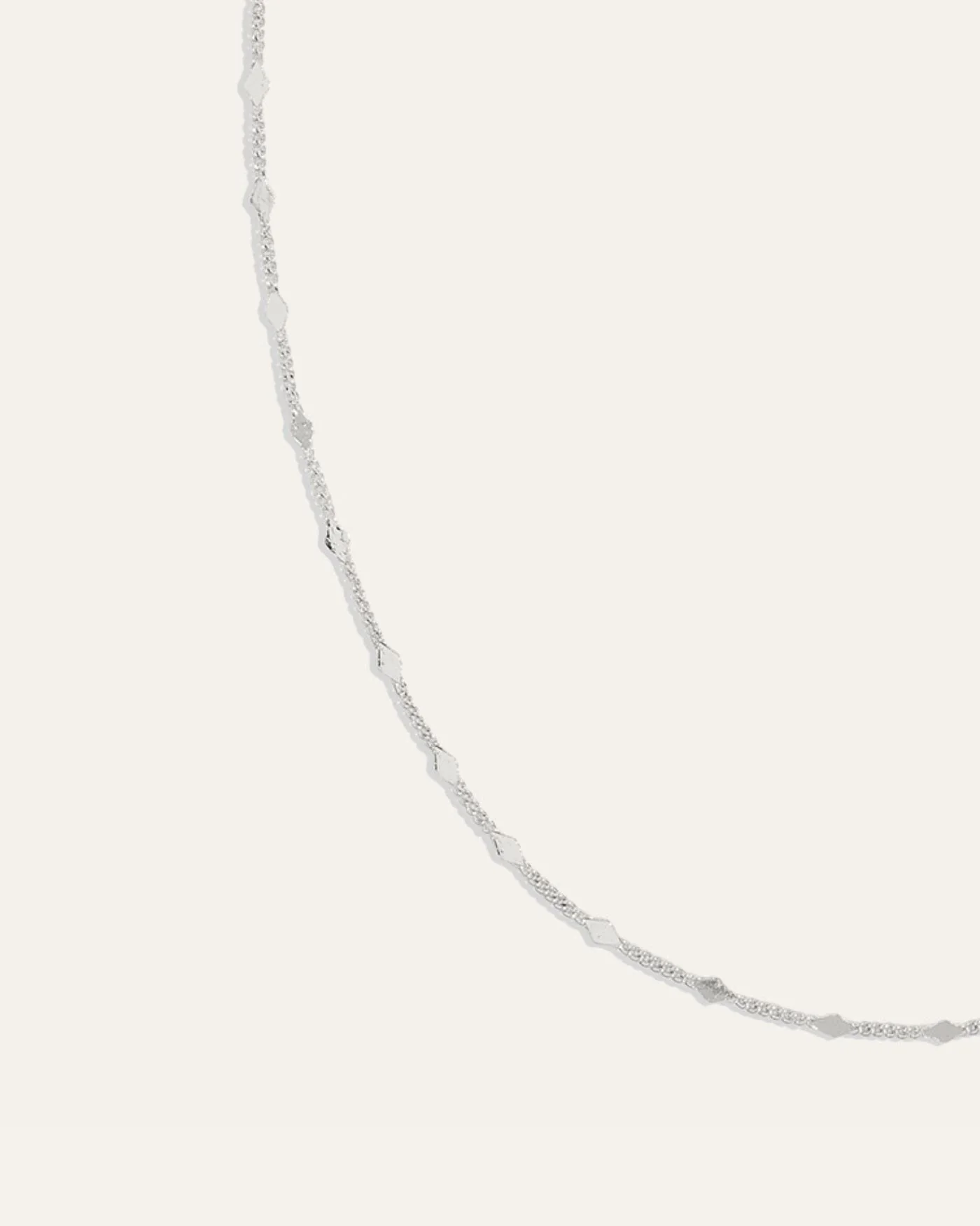 Delicate Adjustable 20" Diamond Chain | Silver
