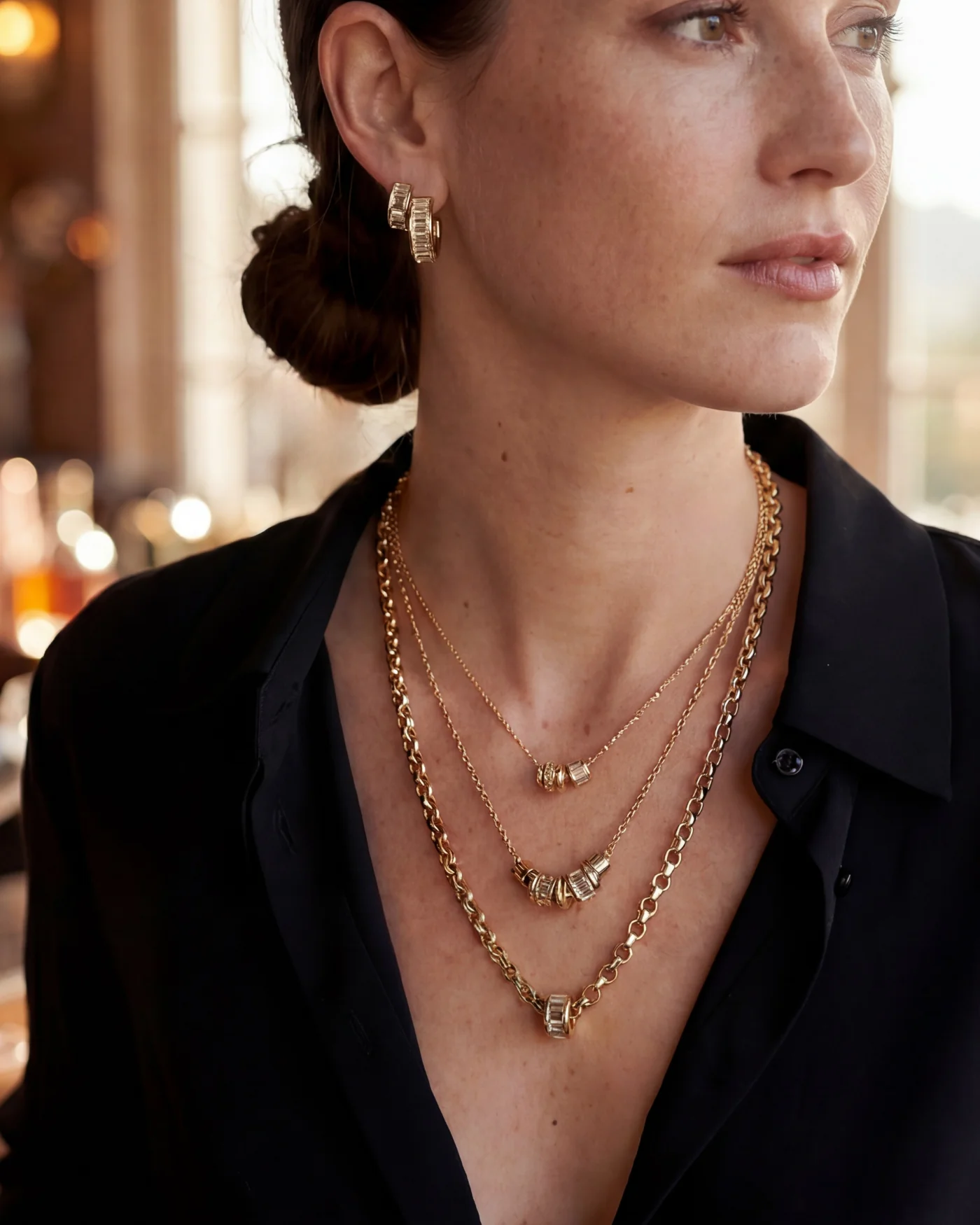 Delicate Rondelle Necklace - Image 5