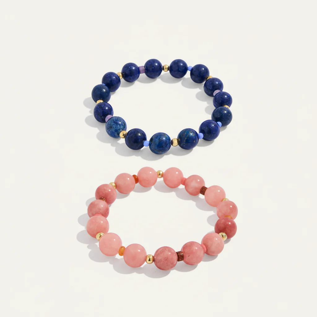 Dot Gemstone Stretch Bracelets