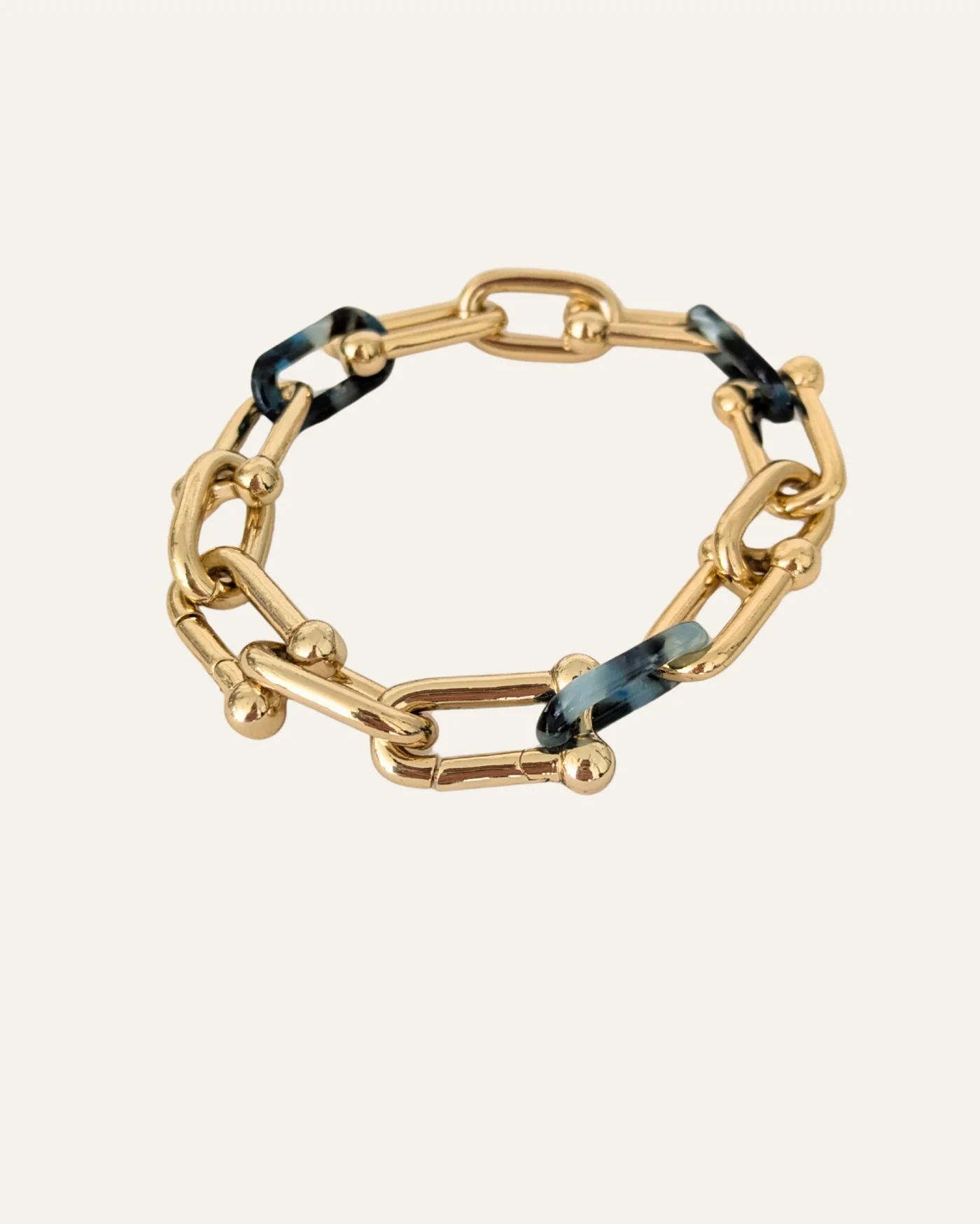 Adjustable Enamel Link Bracelet