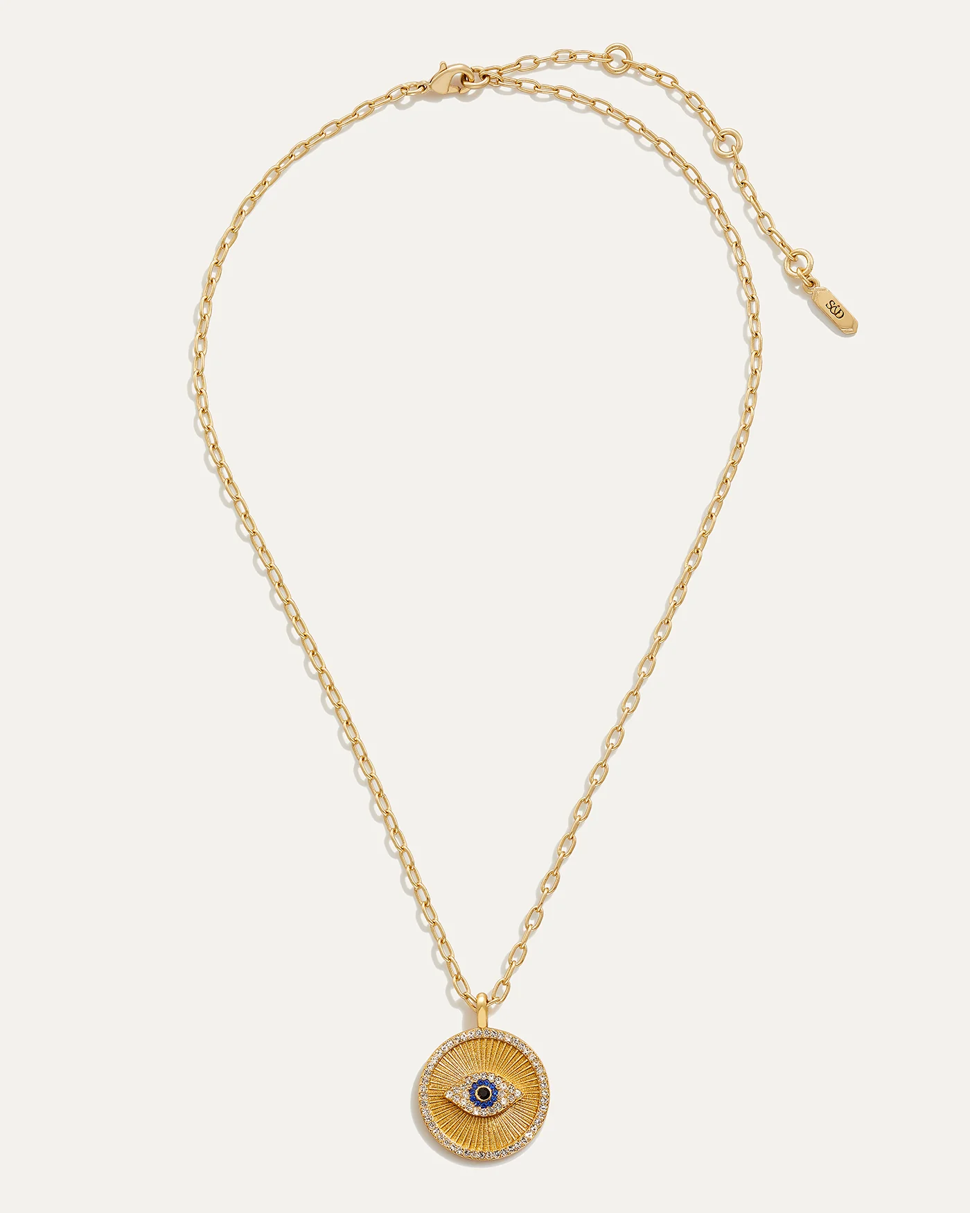 Evil Eye Medallion Necklace - Image 6