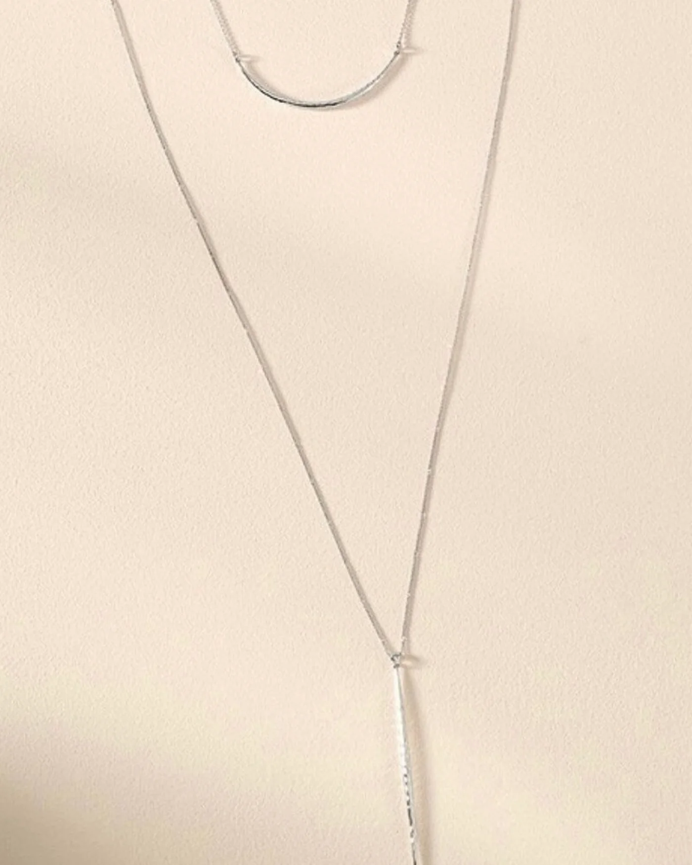 Kari Layered Necklace | Silver