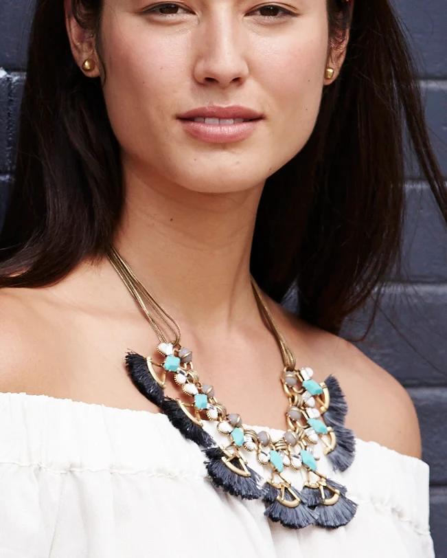 Lotus Tassle Necklace - Image 3
