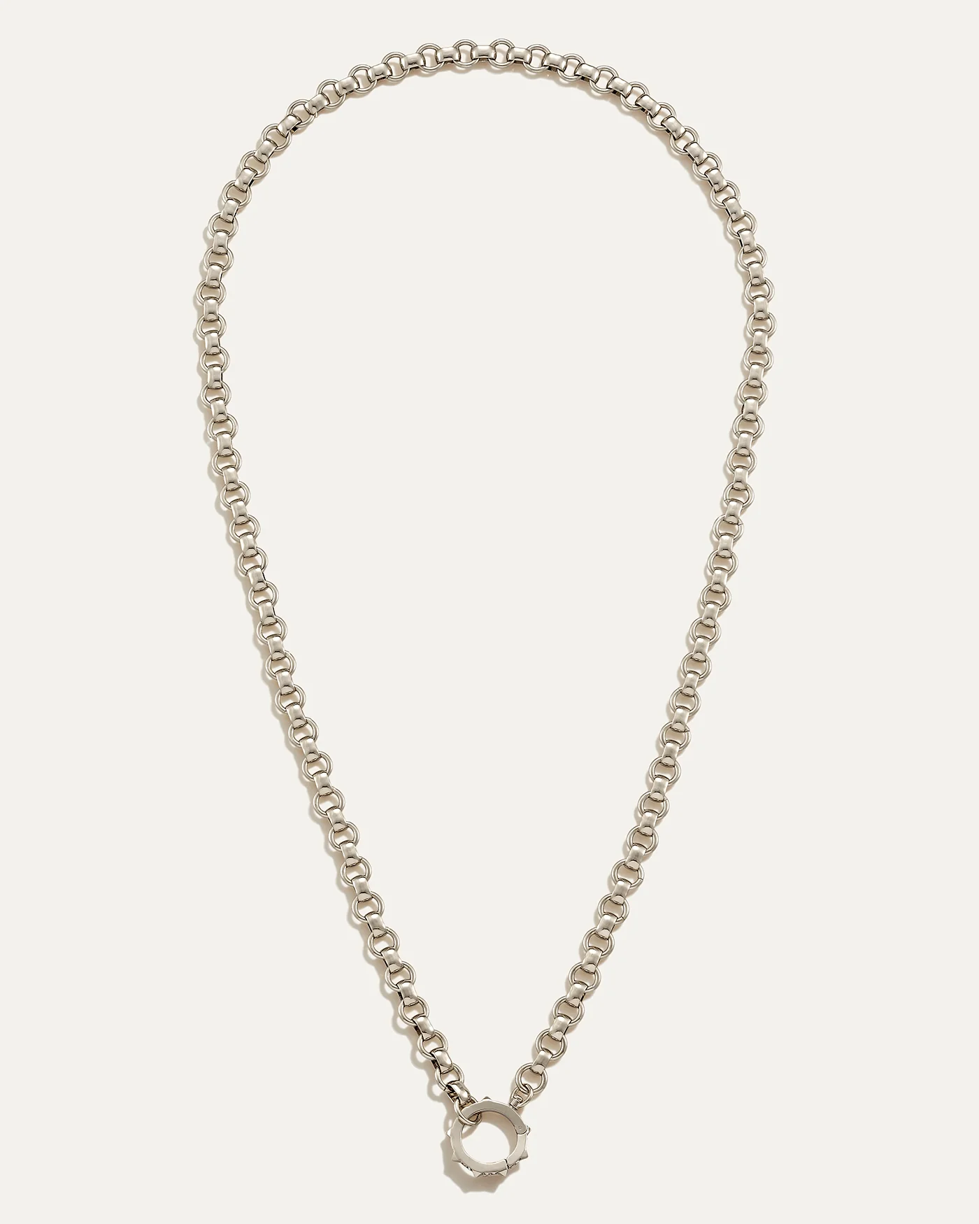 Medium Open Belcher Chain | Silver - Image 3