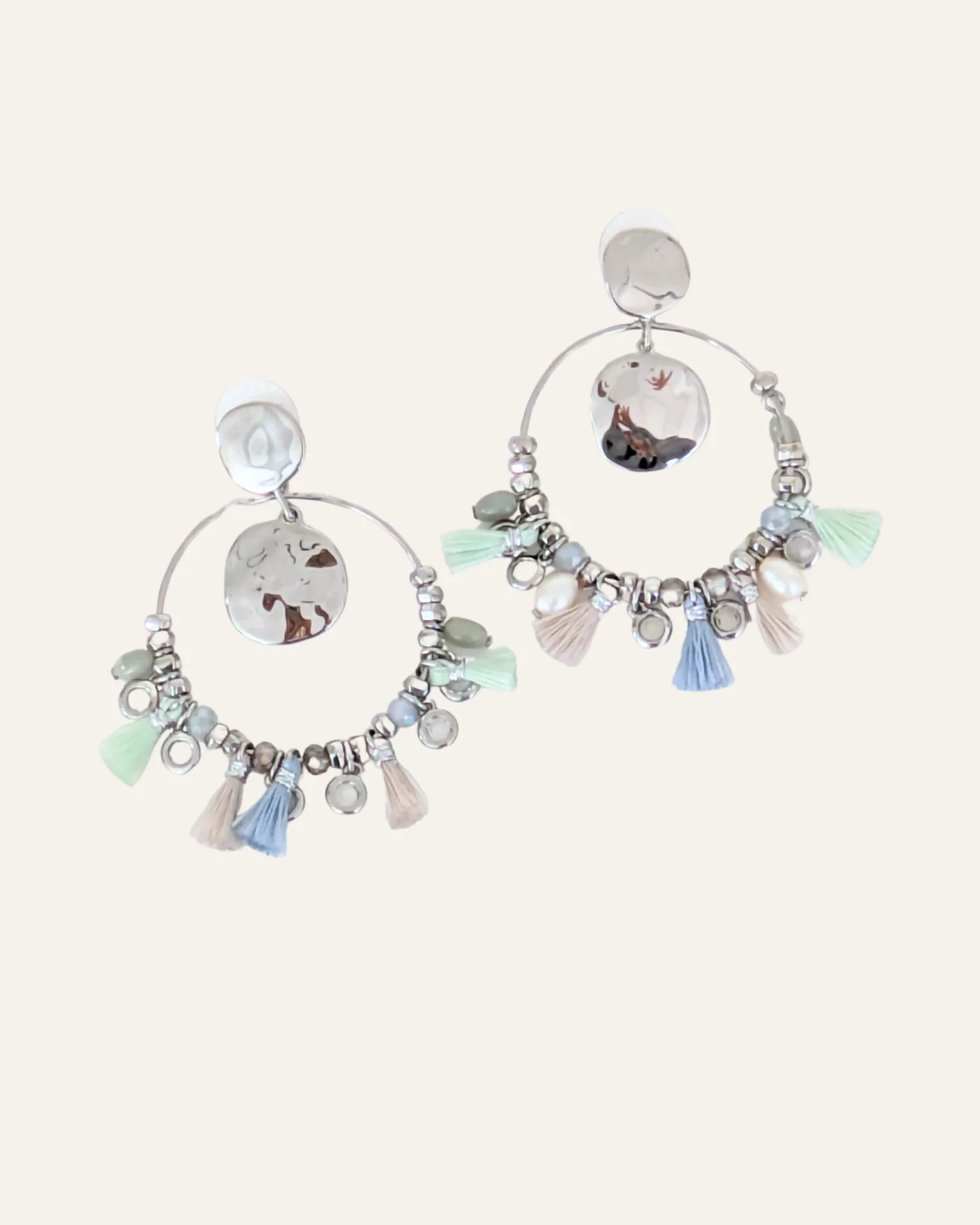 Metal Bubble Convertible Statement Hoops