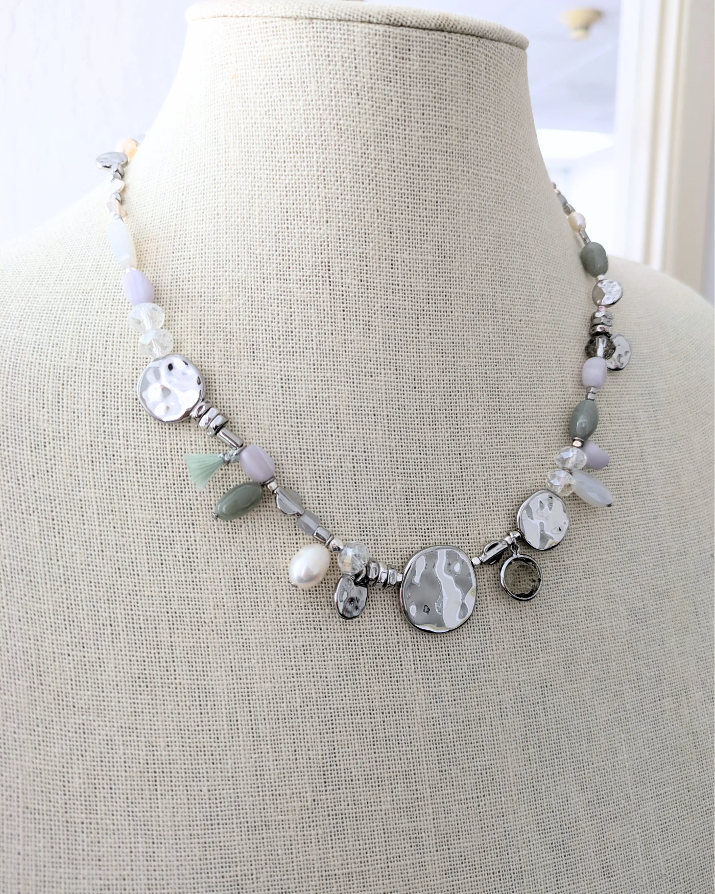 Metal Bubbles Mini Statement Necklace - Image 3