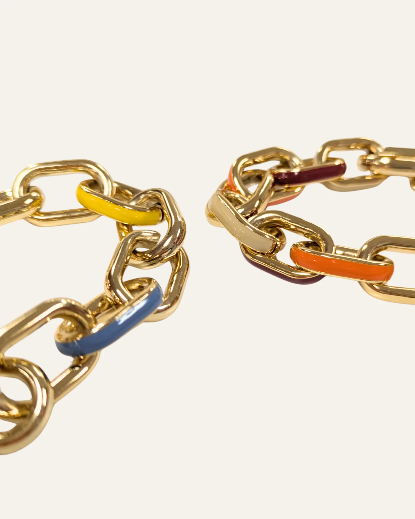 Multicolor Enamel Toggle Bracelet - Image 2