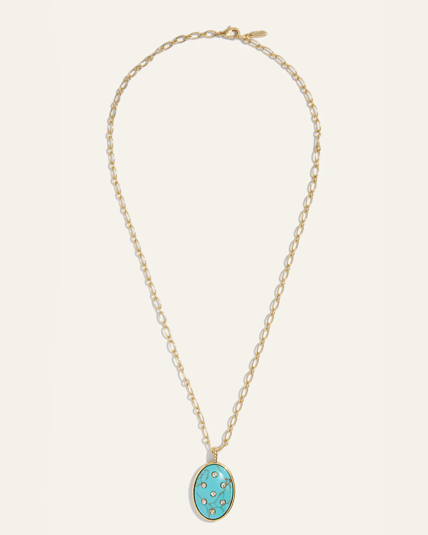 Inlaid Turquoise Pendant Layering Necklace - Image 5