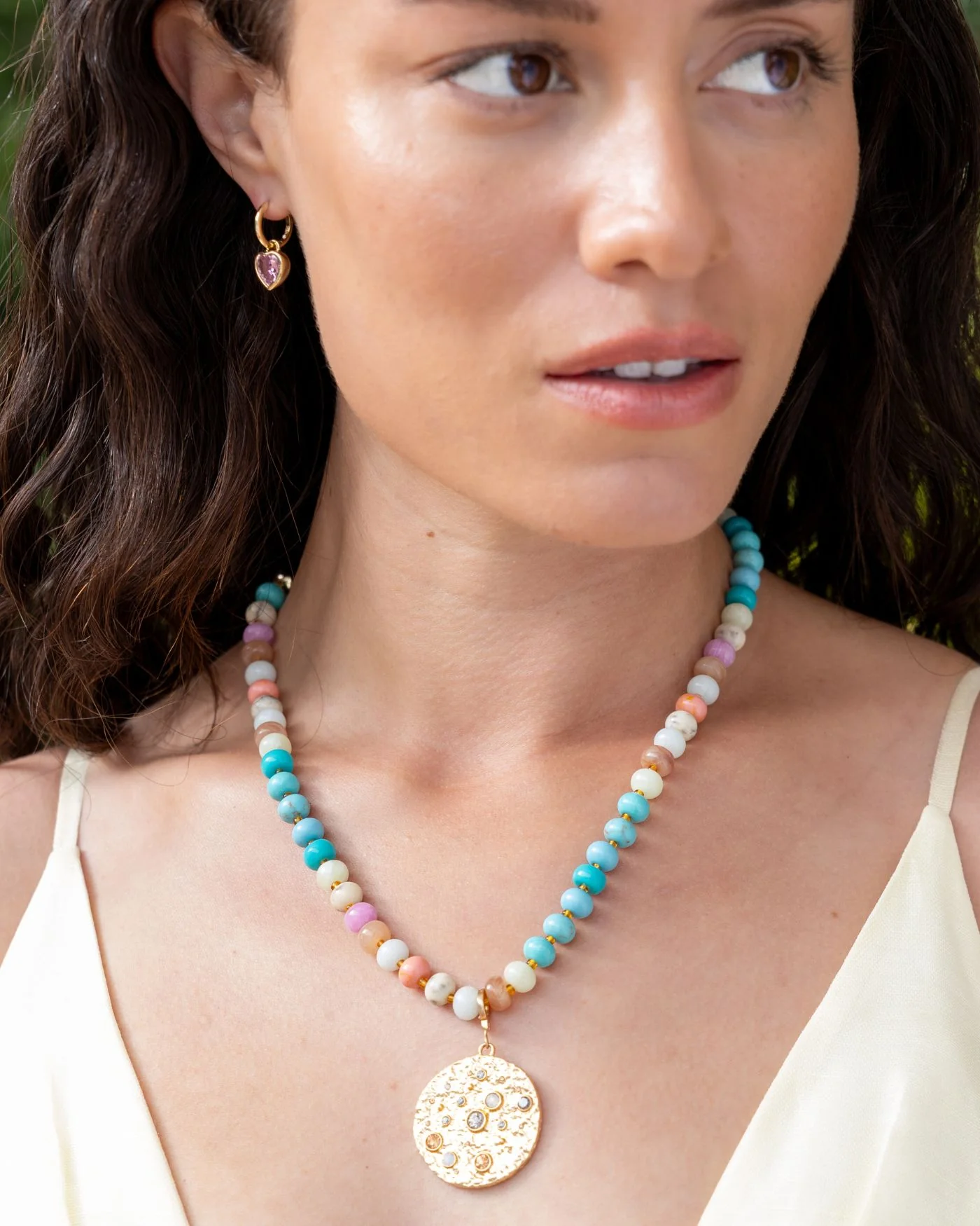 Pastel Beaded Candy Necklace - Image 3