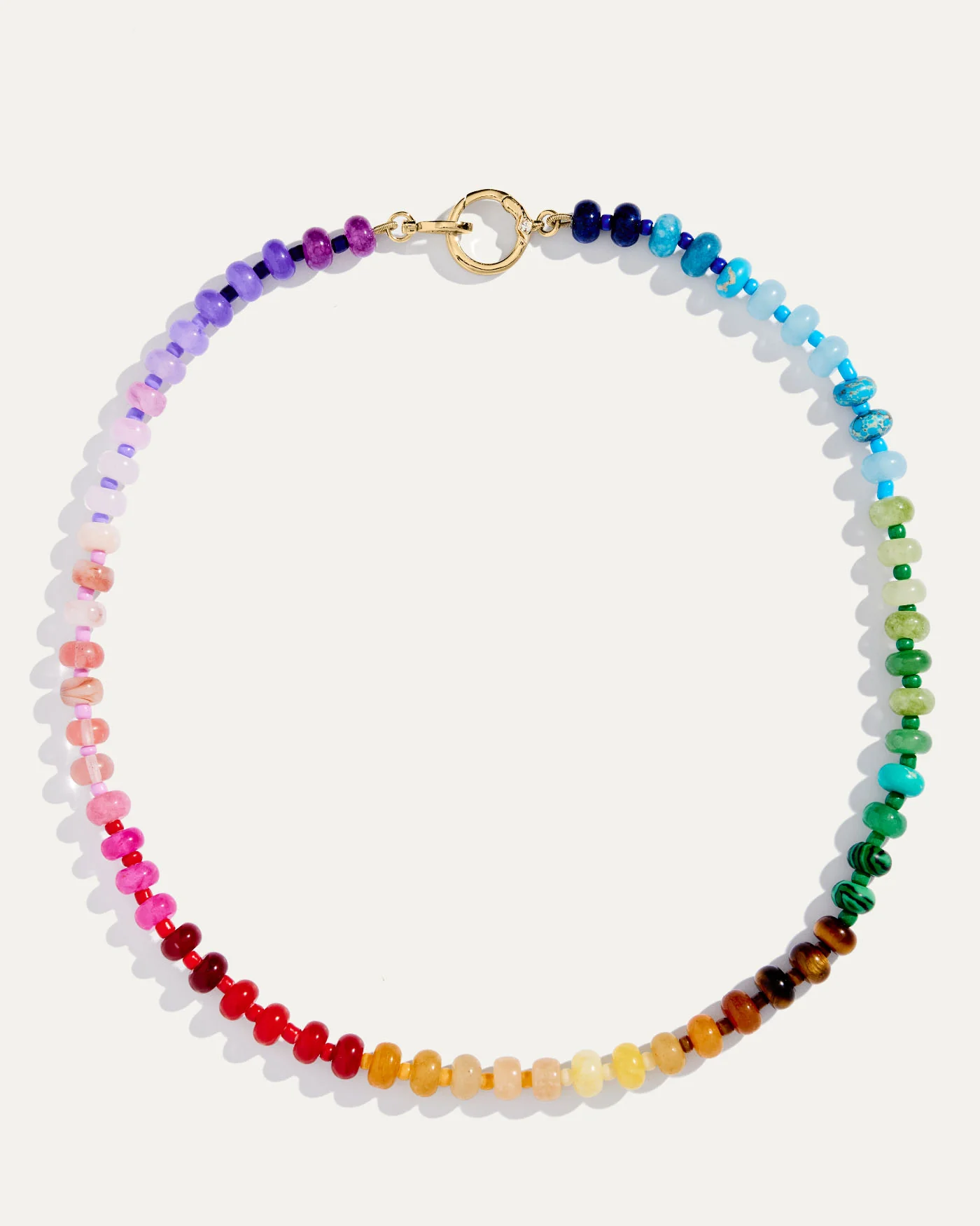 Rainbow Beaded Candy Necklace