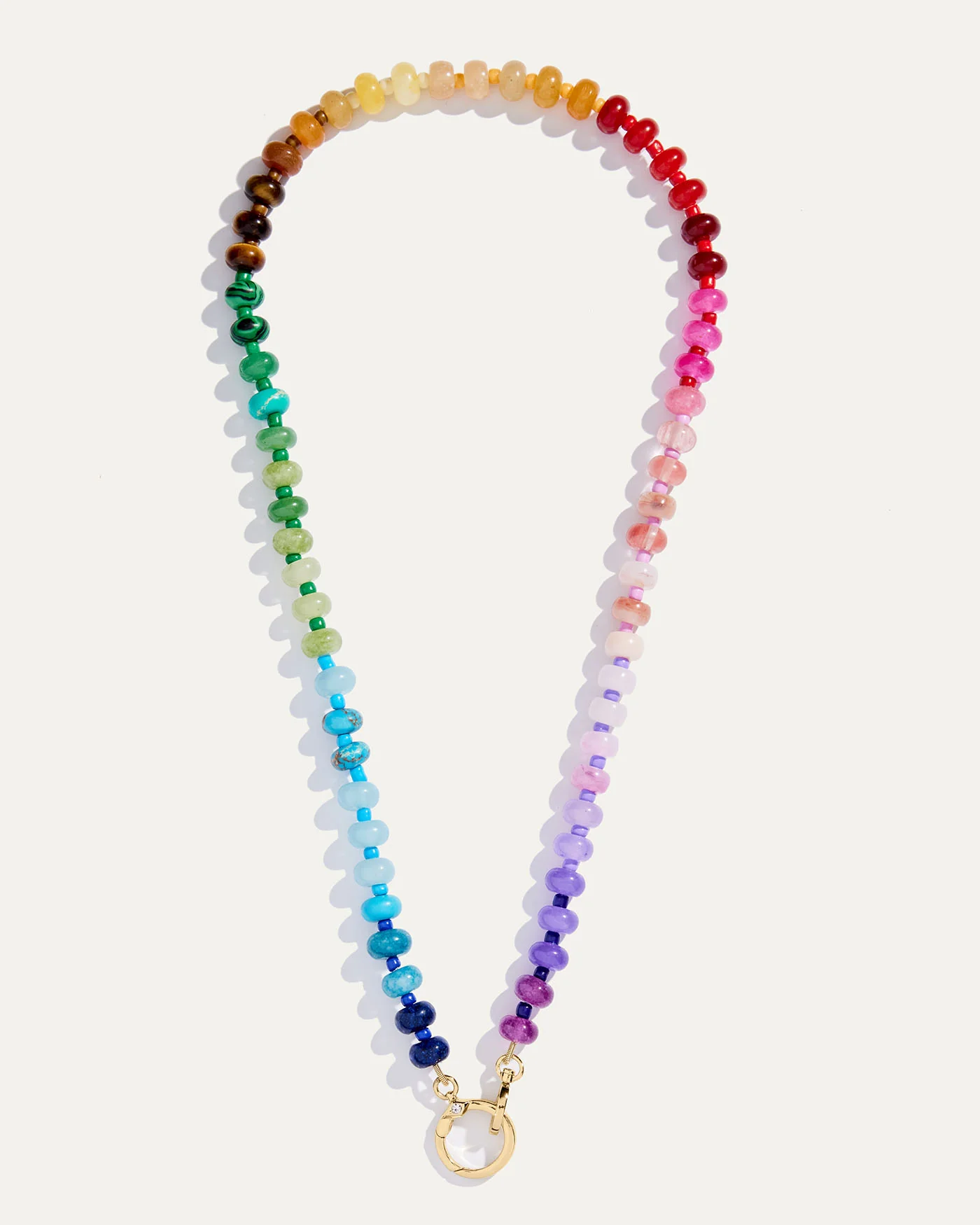 Rainbow Beaded Candy Necklace - Image 4