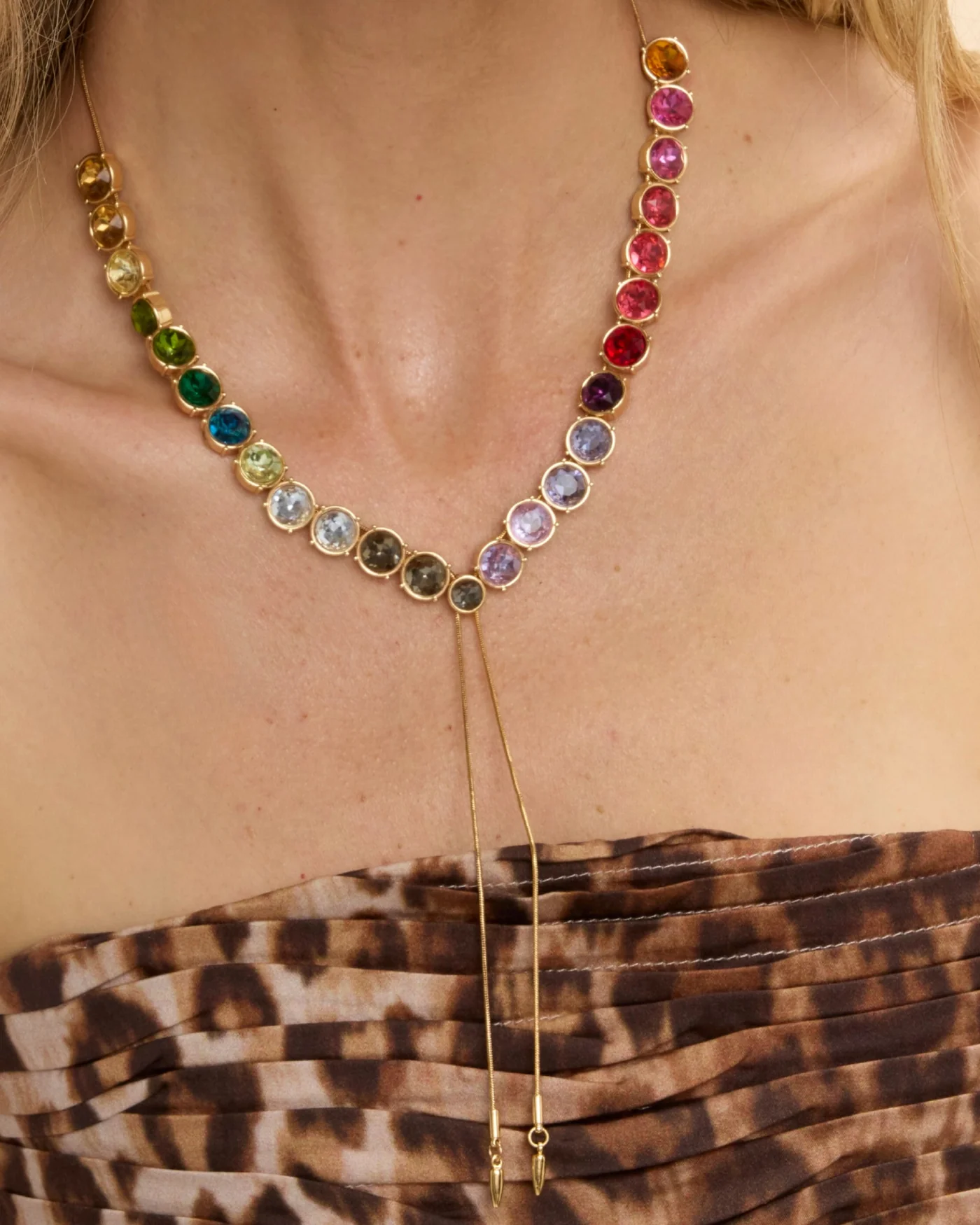 Rainbow Crystal Necklace - Image 5