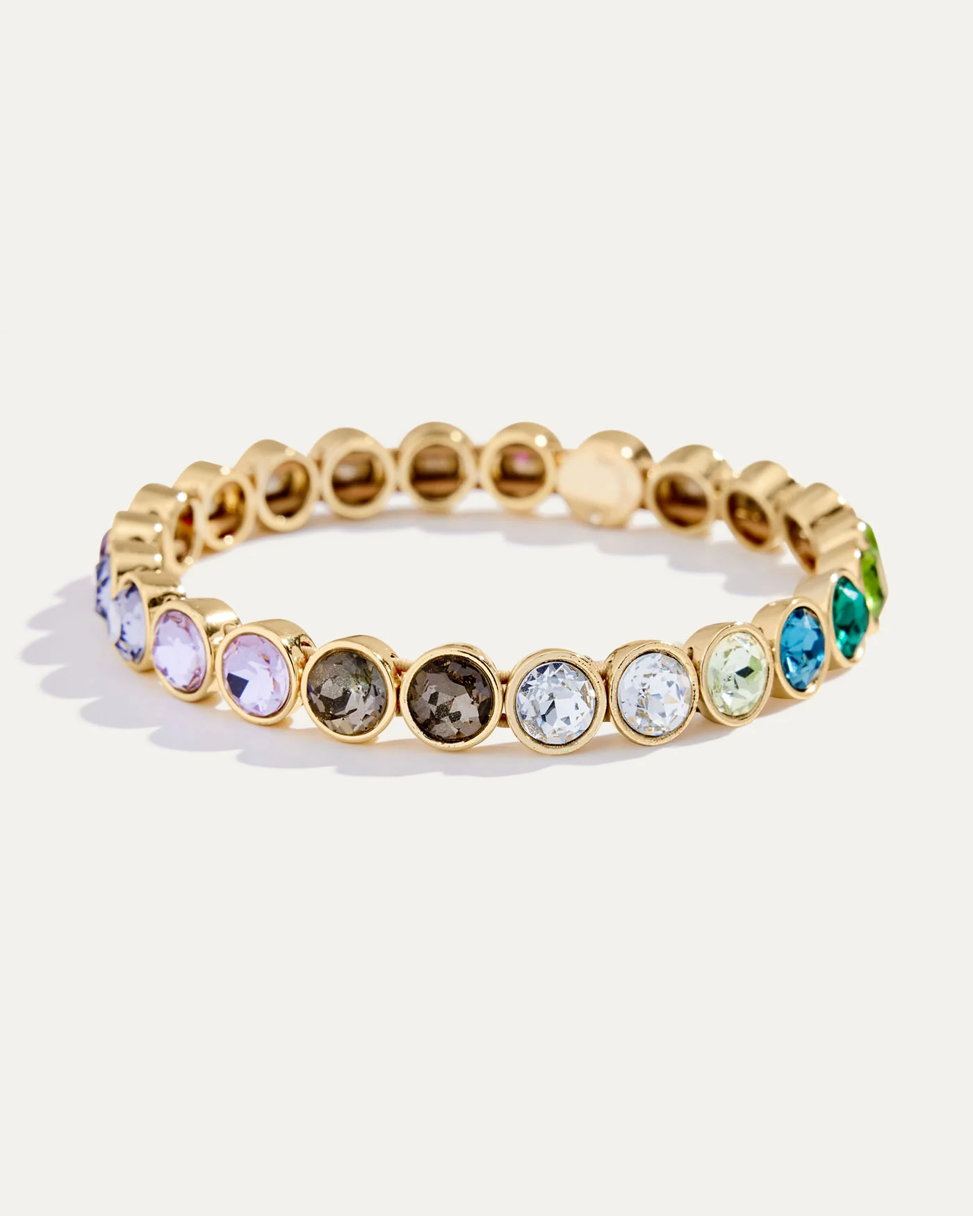 Rainbow Crystal Stretch Bracelet - Image 3
