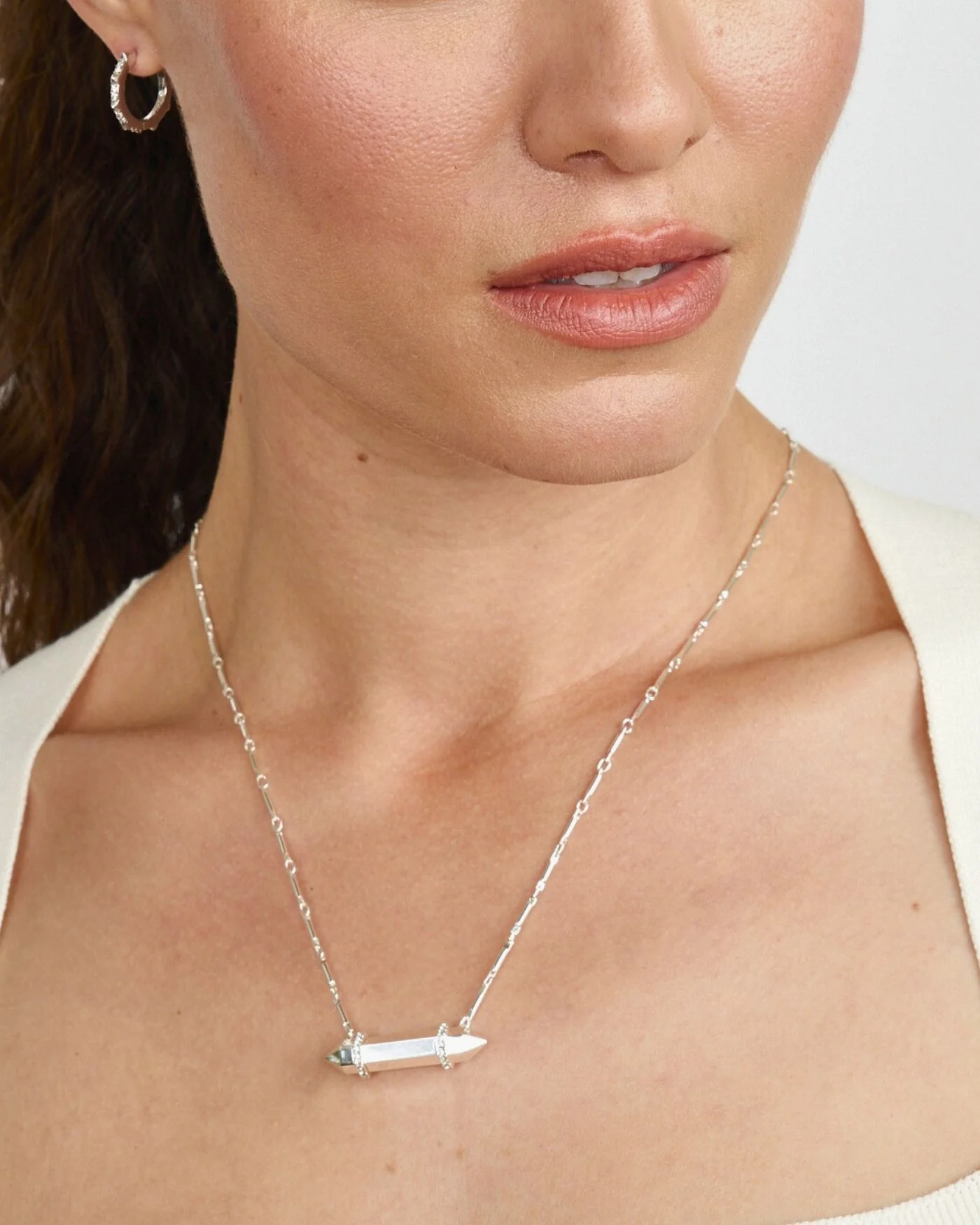 Rebel Mini Pendant Necklace | Silver - Image 4