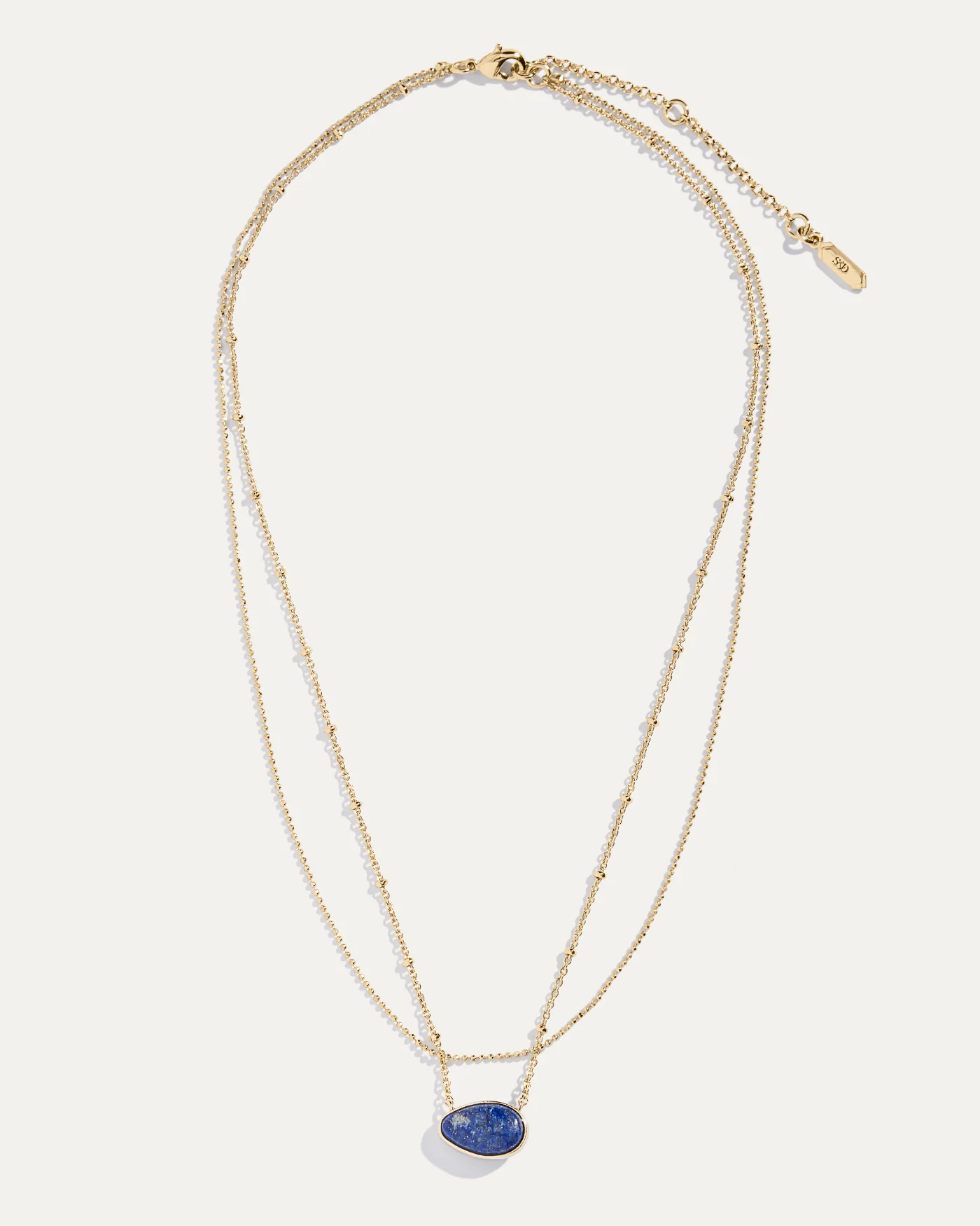 Reversible Look of Layered Necklace in Lapis and Turquoise - Image 6
