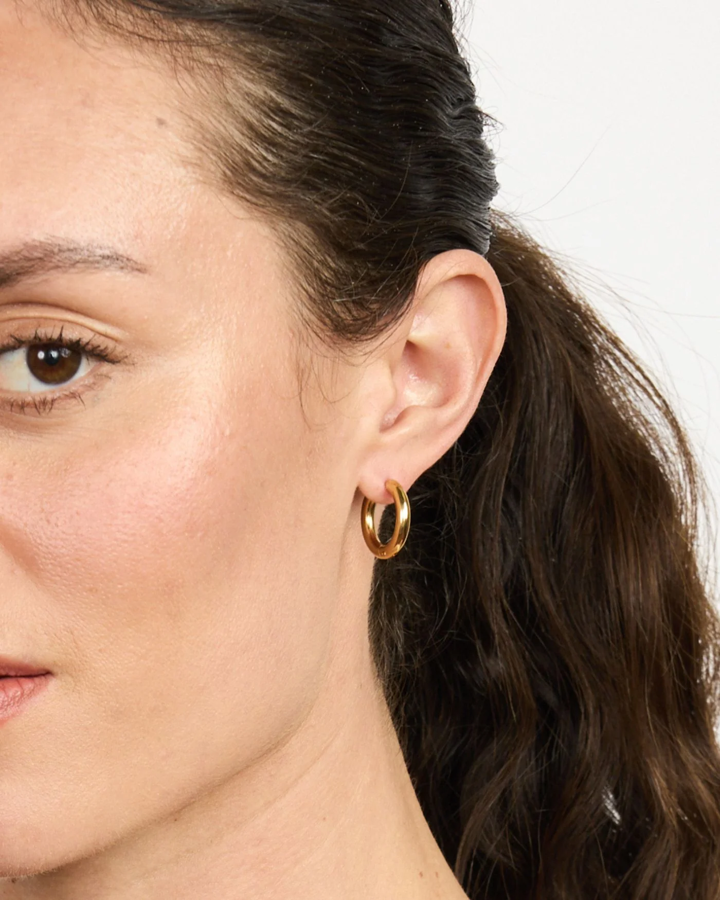 Convertible Rondelle Huggie Earrings - Image 7