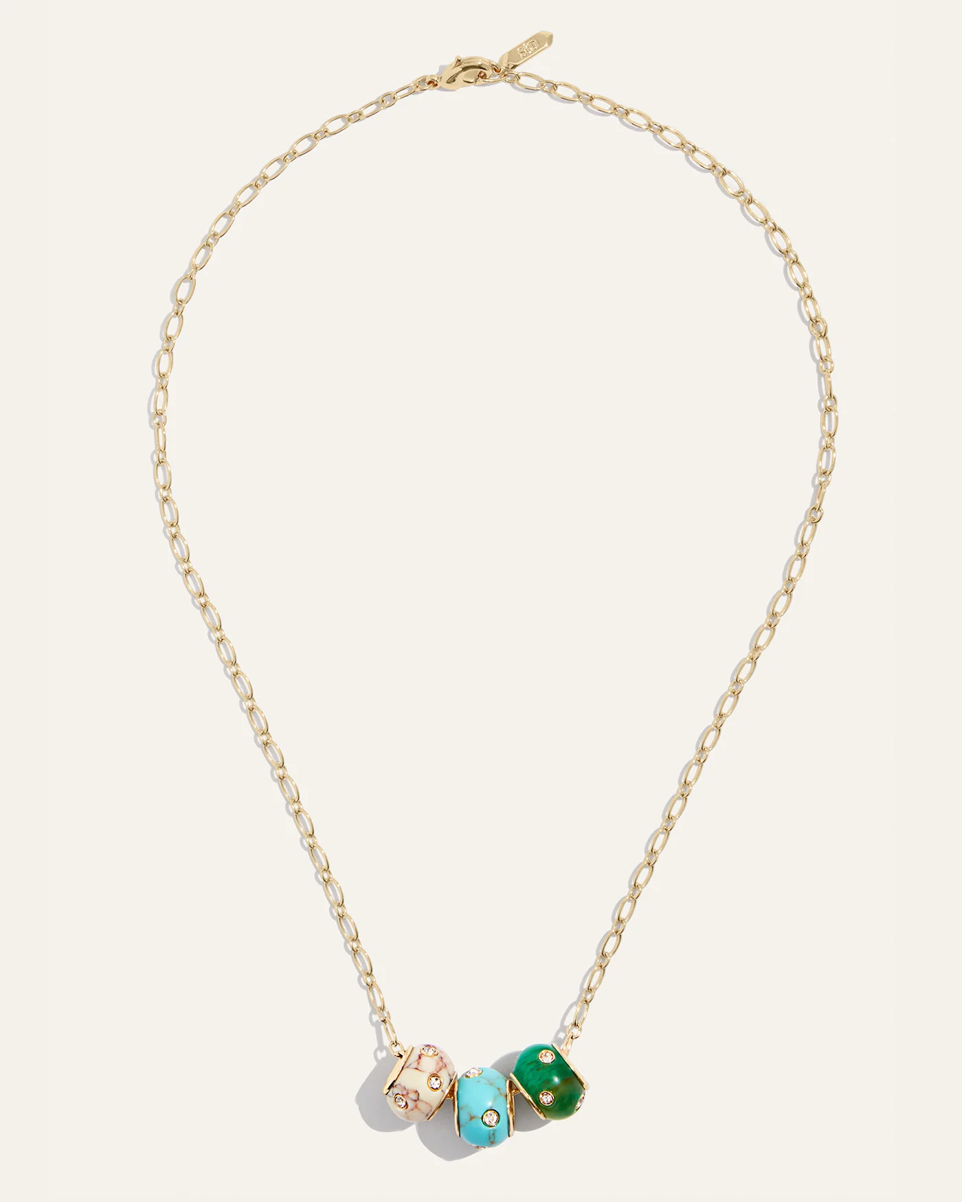 Rondelle Trio Adjustable Necklace - Image 4