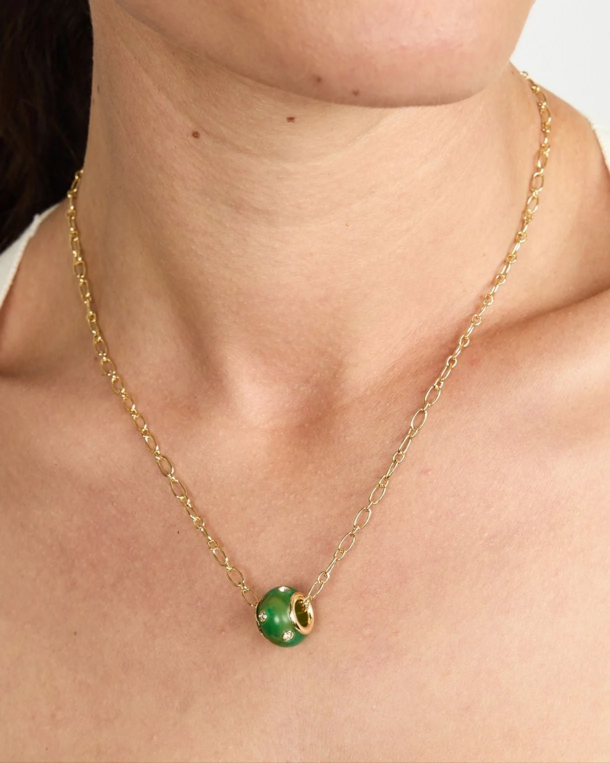 Rondelle Trio Adjustable Necklace - Image 6