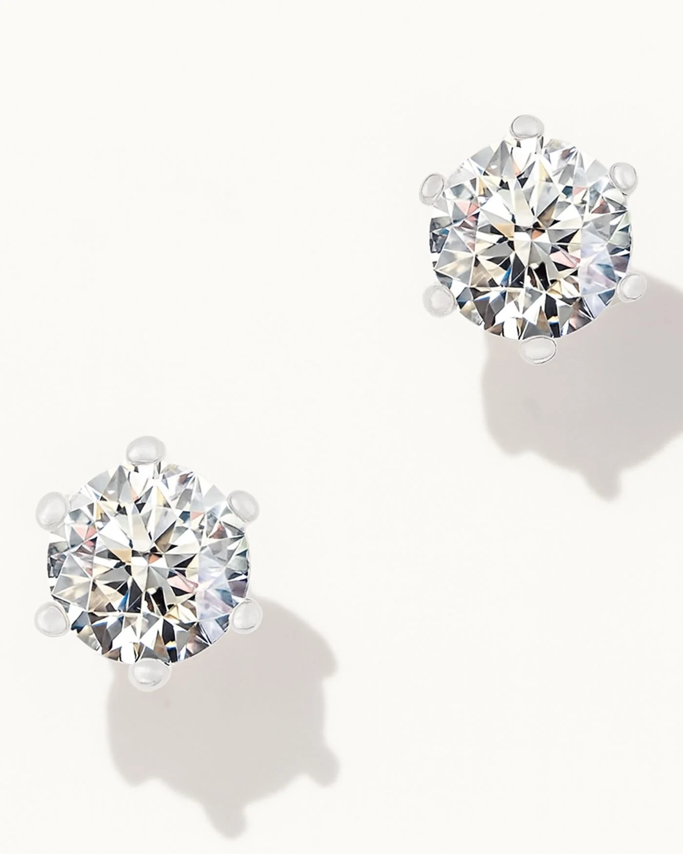 Sparkle Diamond Stud Earrings - Image 4