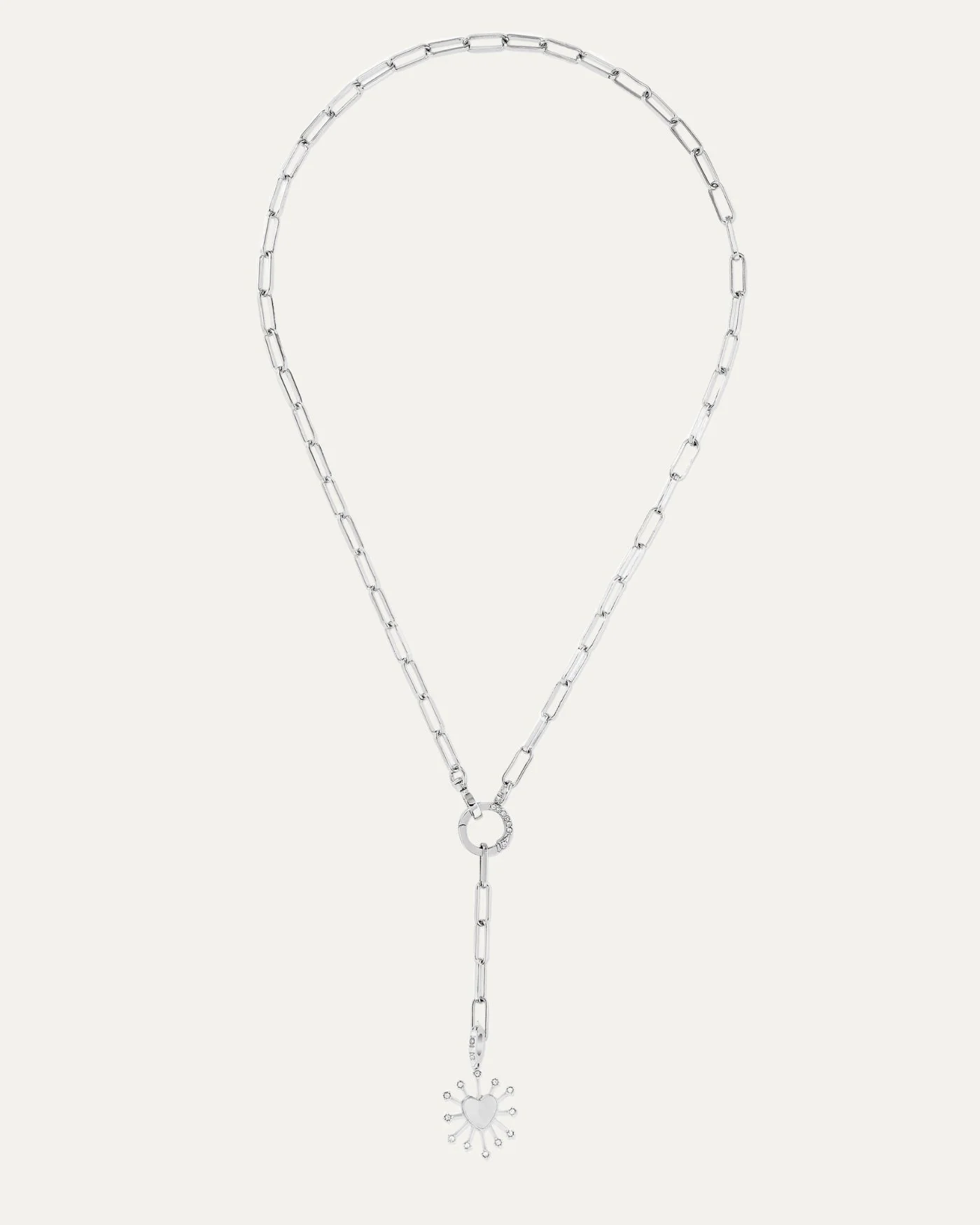 Tatum Convertible Lariat Chain Necklace | Silver - Image 4