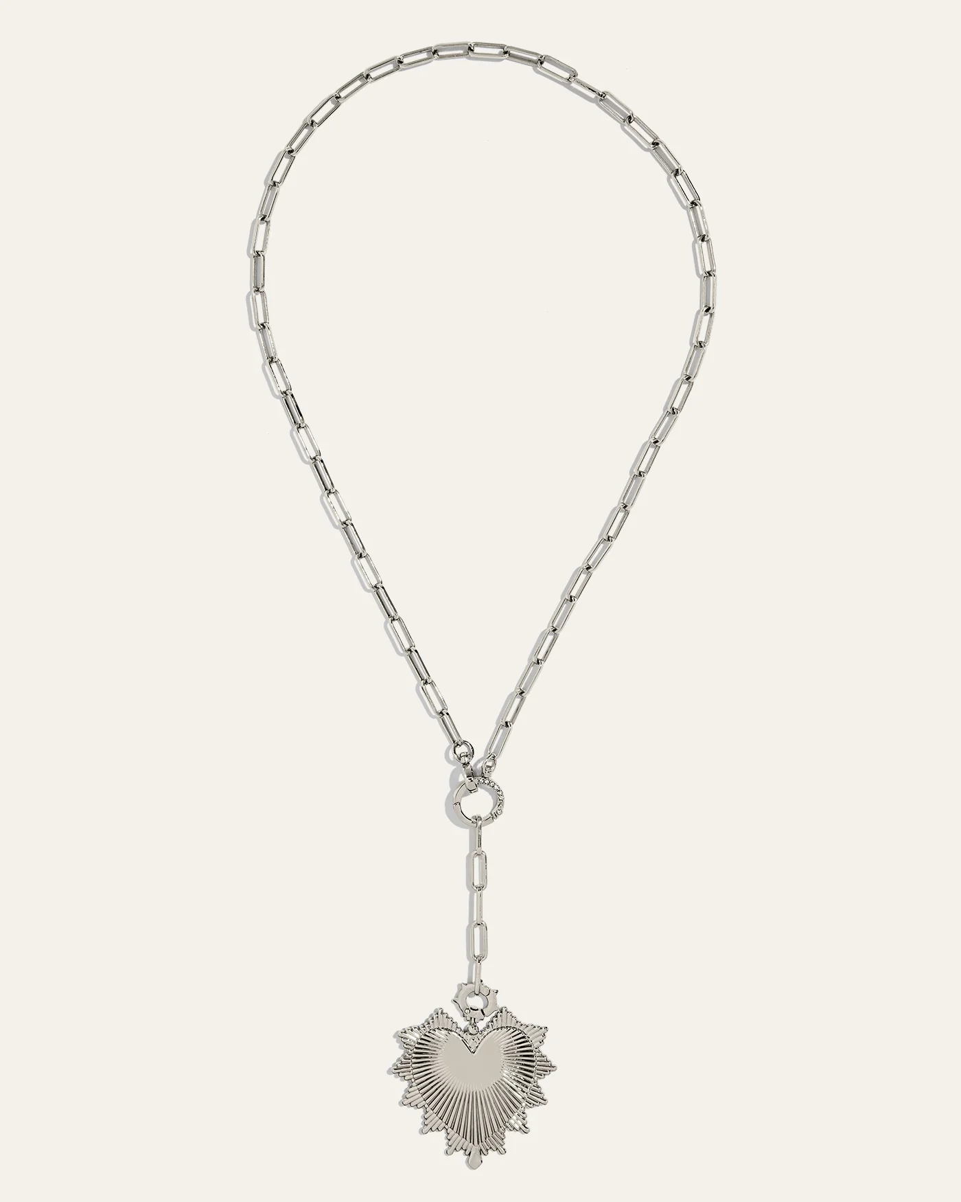 Tatum Convertible Lariat Chain Necklace | Silver - Image 8