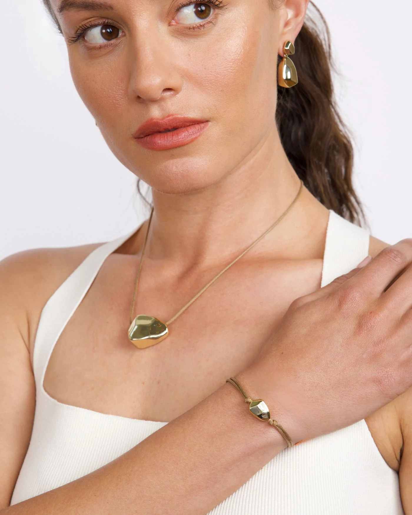 Ulani on Leather Cord Necklace - Image 6